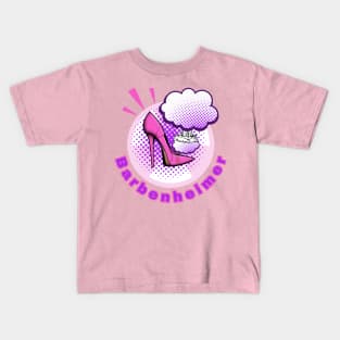 BARBENHEIMER. HOT PINK STILETTO BOMB - POP ART STYLE Kids T-Shirt